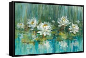 Water Lily Pond V2 Crop-Danhui Nai-Framed Stretched Canvas