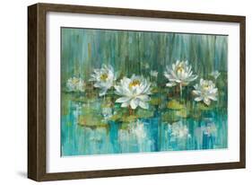 Water Lily Pond V2 Crop-Danhui Nai-Framed Art Print