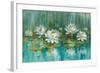 Water Lily Pond V2 Crop-Danhui Nai-Framed Art Print