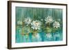 Water Lily Pond V2 Crop-Danhui Nai-Framed Art Print