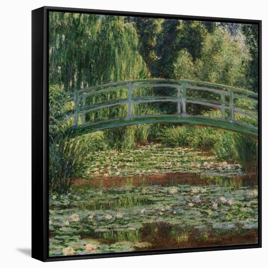 Water Lily Pool, 1899-Claude Monet-Framed Stretched Canvas