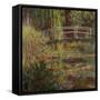 Water-Lily Pool, Harmony in Pink-Claude Monet-Framed Stretched Canvas