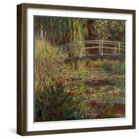 Water-Lily Pool, Harmony in Pink-Claude Monet-Framed Giclee Print