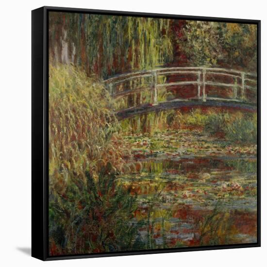 Water-Lily Pool, Harmony in Pink-Claude Monet-Framed Stretched Canvas
