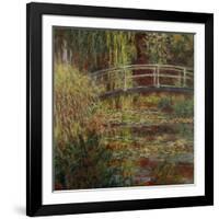 Water-Lily Pool, Harmony in Pink-Claude Monet-Framed Giclee Print