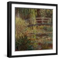 Water-Lily Pool, Harmony in Pink-Claude Monet-Framed Giclee Print