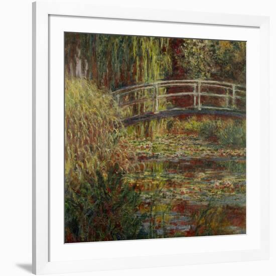 Water-Lily Pool, Harmony in Pink-Claude Monet-Framed Giclee Print