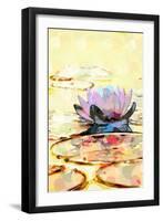 Water Lily-Scott J. Davis-Framed Giclee Print