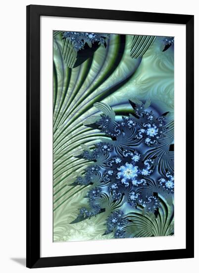 Water Lily-Fractalicious-Framed Giclee Print