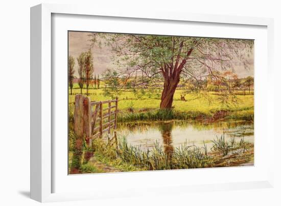 Water Meadow, 1865-William Bell Scott-Framed Giclee Print