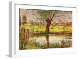 Water Meadow, 1865-William Bell Scott-Framed Giclee Print