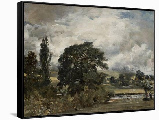 Water Meadows Near Salisbury, 19th Century-John Constable-Framed Stretched Canvas