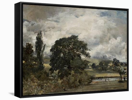 Water Meadows Near Salisbury, 19th Century-John Constable-Framed Stretched Canvas