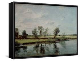 Water Meadows Near Salisbury, c.1820-John Constable-Framed Stretched Canvas