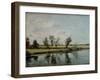 Water Meadows Near Salisbury, c.1820-John Constable-Framed Giclee Print