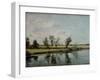 Water Meadows Near Salisbury, c.1820-John Constable-Framed Giclee Print