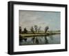 Water Meadows Near Salisbury, c.1820-John Constable-Framed Premium Giclee Print