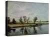 Water Meadows Near Salisbury, c.1820-John Constable-Stretched Canvas