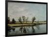 Water Meadows Near Salisbury, c.1820-John Constable-Framed Giclee Print