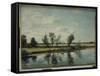 Water Meadows Near Salisbury, Wiltshire-John Constable-Framed Stretched Canvas