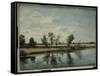 Water Meadows Near Salisbury, Wiltshire-John Constable-Framed Stretched Canvas