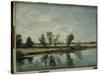 Water Meadows Near Salisbury, Wiltshire-John Constable-Stretched Canvas