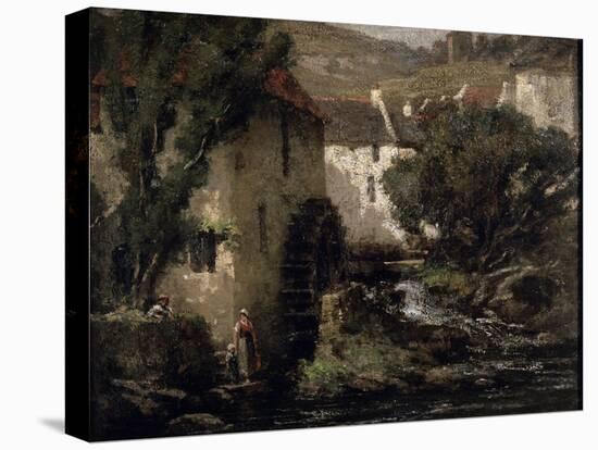 Water Mill, 19th Century-Gustave Courbet-Stretched Canvas