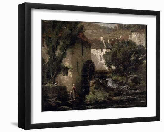 Water Mill, 19th Century-Gustave Courbet-Framed Giclee Print