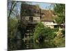 Water Mill on Quiet Stretch of the River Seine, Ande, Eure, Haute Normandie, France-Tomlinson Ruth-Mounted Photographic Print