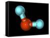 Water, Molecular Model-Laguna Design-Framed Stretched Canvas