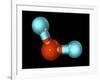 Water, Molecular Model-Laguna Design-Framed Photographic Print