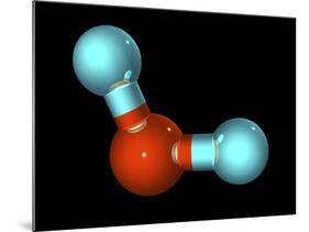 Water, Molecular Model-Laguna Design-Mounted Photographic Print