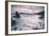 Water Movement at Marshall Beach - Golden Gate Bridge, San Francisco-Vincent James-Framed Photographic Print