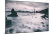 Water Movement at Marshall Beach - Golden Gate Bridge, San Francisco-Vincent James-Mounted Photographic Print