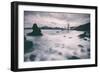 Water Movement at Marshall Beach - Golden Gate Bridge, San Francisco-Vincent James-Framed Photographic Print