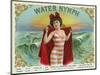 Water Nymph Brand Cigar Box Label-Lantern Press-Mounted Art Print