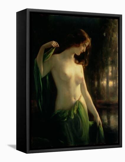 Water Nymph-Otto Theodor Gustav Lingner-Framed Stretched Canvas