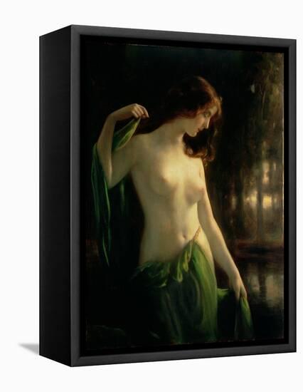 Water Nymph-Otto Theodor Gustav Lingner-Framed Stretched Canvas
