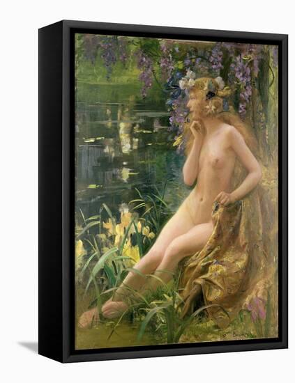 Water Nymph-Gaston Bussiere-Framed Stretched Canvas