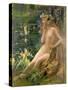 Water Nymph-Gaston Bussiere-Stretched Canvas