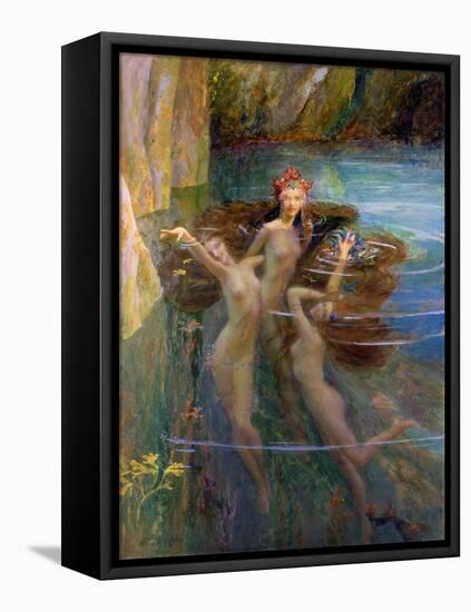 Water Nymphs, 1927-Gaston Bussiere-Framed Stretched Canvas