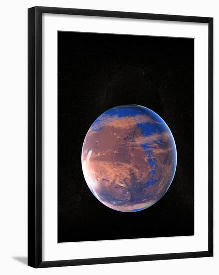 Water on a Prehistoric Mars-Christian Darkin-Framed Photographic Print