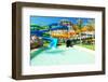 Water Park in Tropical Resort-haveseen-Framed Photographic Print