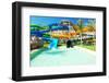 Water Park in Tropical Resort-haveseen-Framed Photographic Print