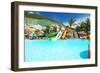 Water Park in Tropical Resort-haveseen-Framed Photographic Print