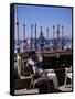 Water Pipes, Red Sea Public Beach, Aqaba, Jordan, Middle East-Christopher Rennie-Framed Stretched Canvas