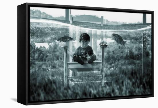 Water Playground-Dimas Awang-Framed Stretched Canvas