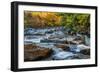 Water Plunges over the Falls on the Swift River at Rocky Gorge, White Mountain National Forest, Nh-Robert K. Olejniczak-Framed Photographic Print