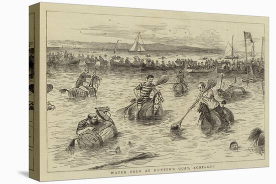 Water Polo at Hunter's Quay, Scotland-William Ralston-Stretched Canvas