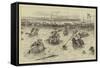 Water Polo at Hunter's Quay, Scotland-William Ralston-Framed Stretched Canvas